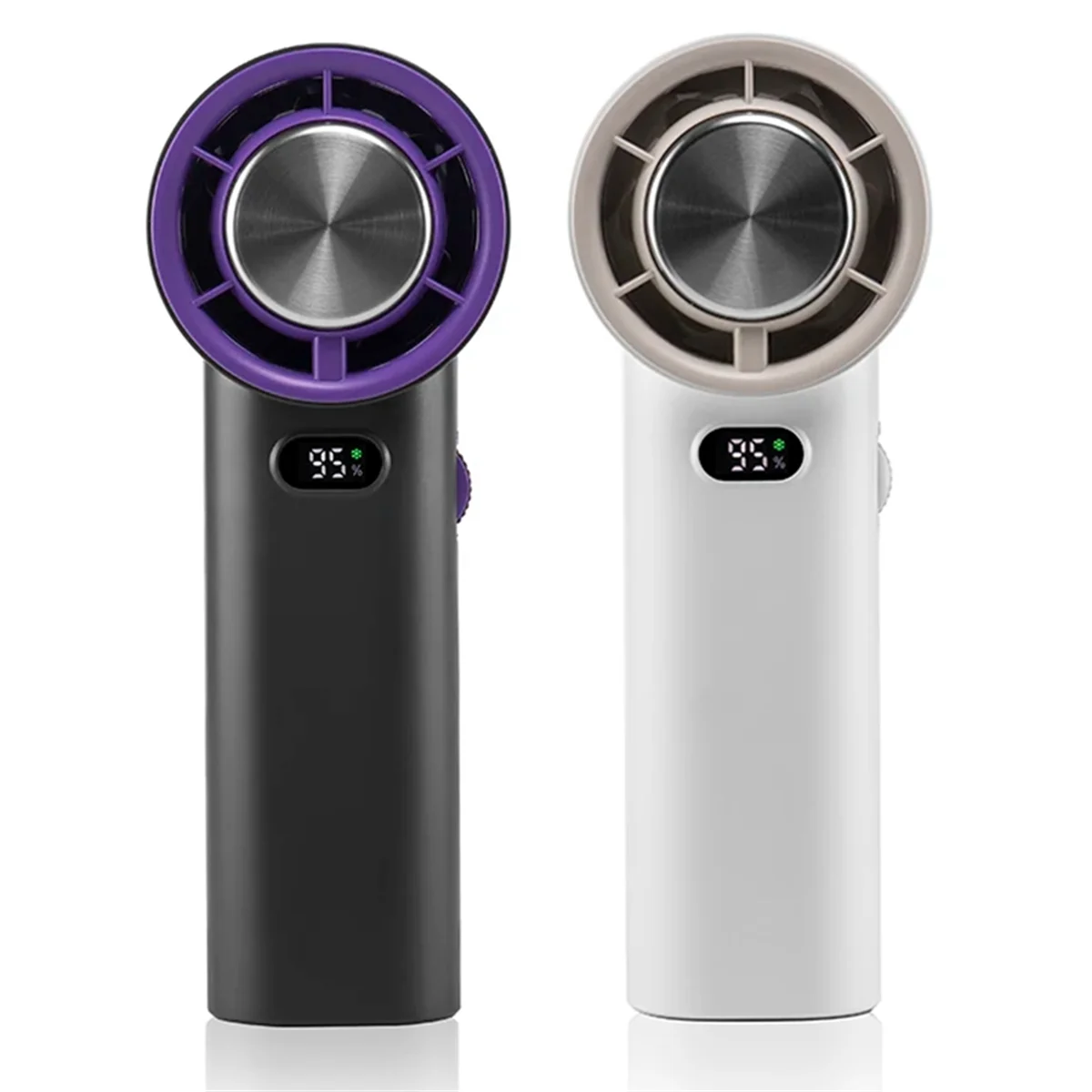 Nuevo ventilador de mano, ventilador de escritorio pequeño recargable por USB, ventilador de refrigeración portátil de viento de 100 velocidades para viajes de oficina en casa