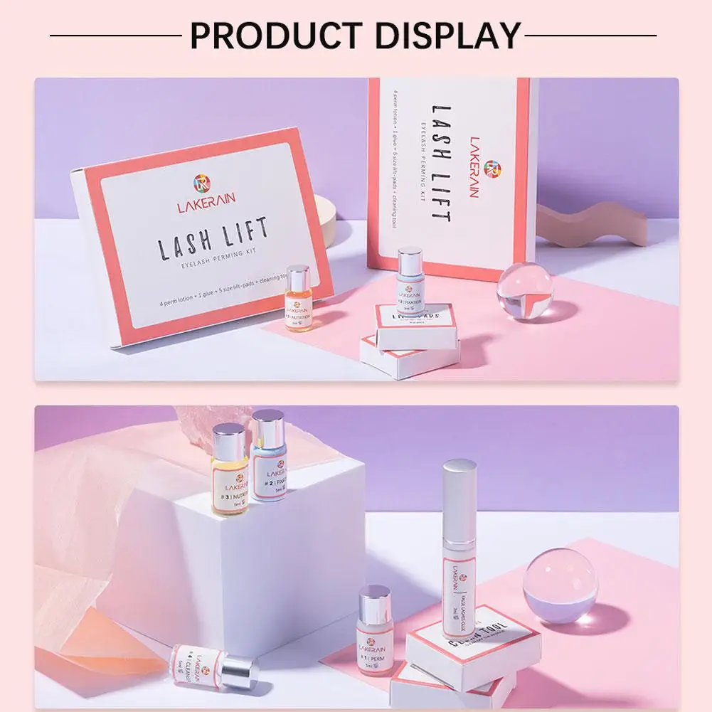 7 stks/set Lash Lift Kit Semi-Permanente Wimper Lifting Permanenten Lotion Fixatie Lijm Krullend Lasher Schoonheidssalon Thuisgebruik Pro Kit