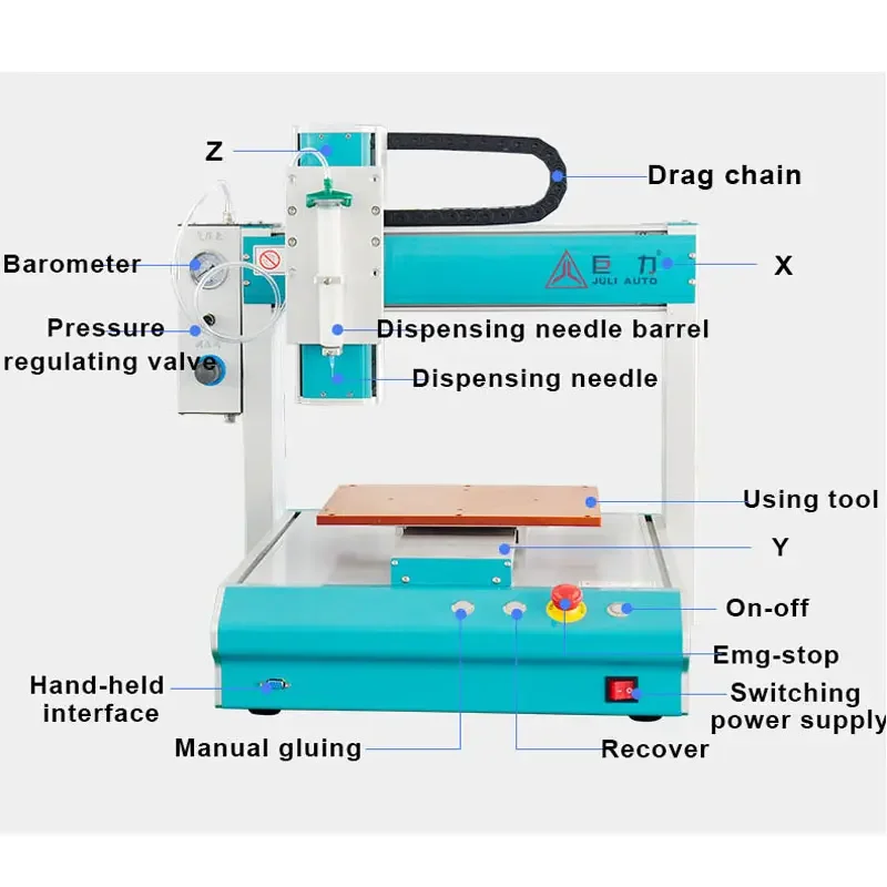 Industrial small desktop automatic circuit board spot welding tow welding double station tin welding machine