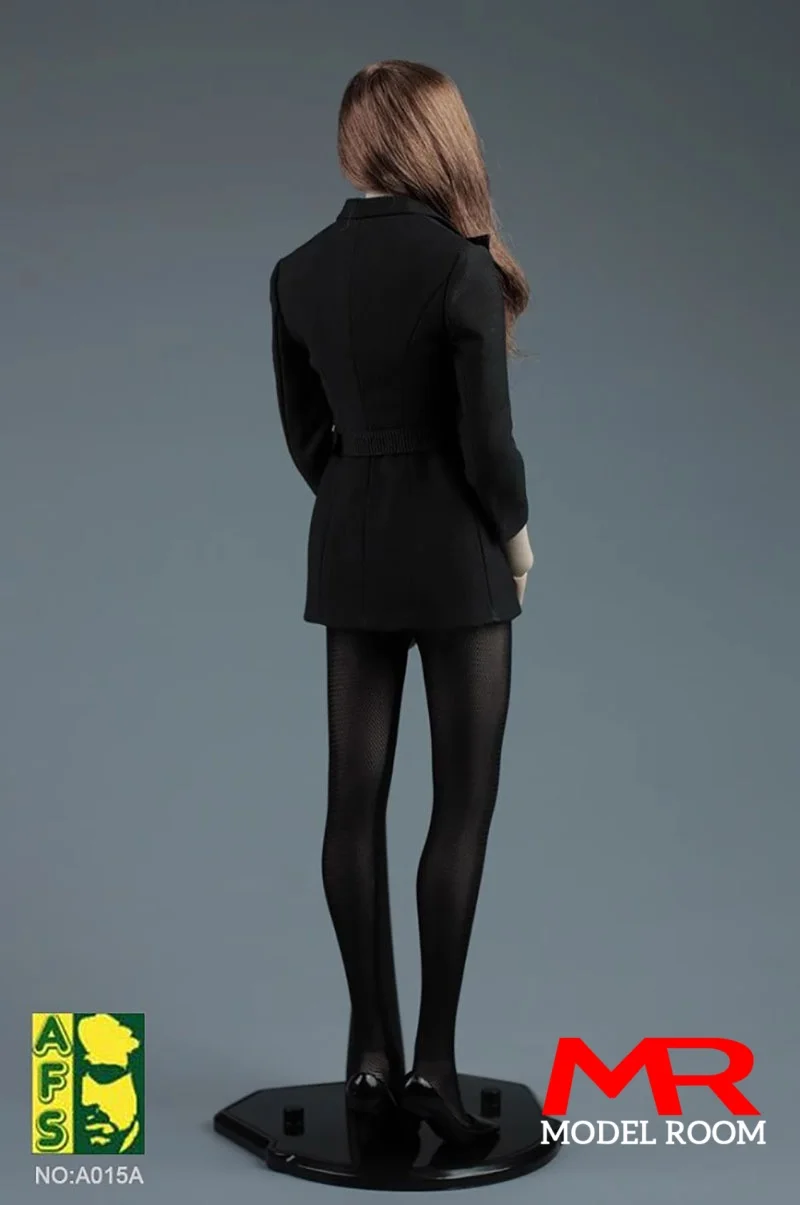 AFS A015 1/6スケール 女性 スリム ビジネススーツ コート パンスト 胸当て付き 衣装セット モデル フィット 12インチ ソルジャー アクションフィギュア ボディ