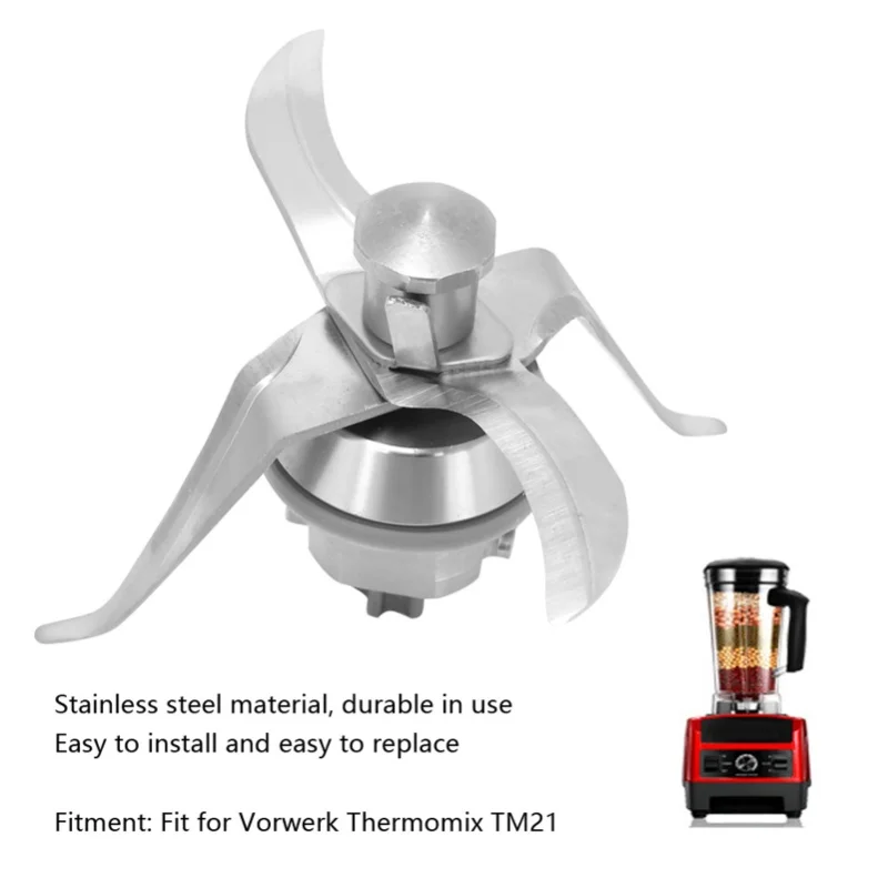 

D5 Stainless Steel Blender Blade Replacement Accessories Fit For Vorwerk Thermomix TM21 Commercial Blender Blade For Blender Jar
