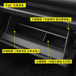 For TOYOTA RAV4 2020 2021 2022 2023 Co-pilot Storage Box Auto Accessories Car Glove Box Interval Tidying Storage Box Left Drive