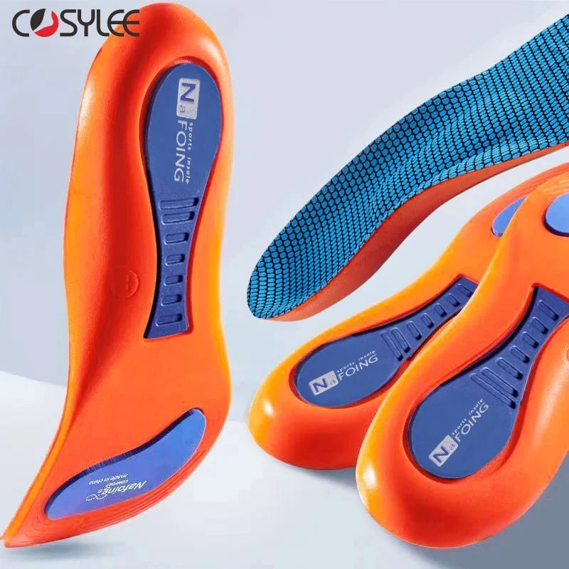 Orthopedic Sports Elasticity Insoles For Shoes Sole Unisex Technology Shock Absorption Breathable Running Insoles