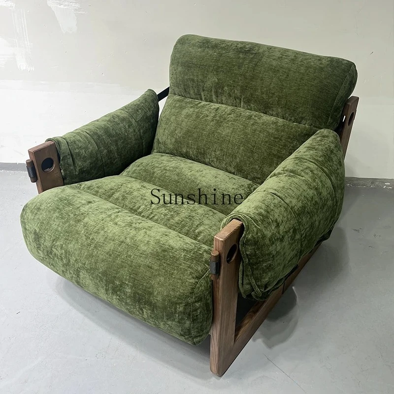 

Bed and breakfast balcony single leisure chair living room retro size apartment simple recliner