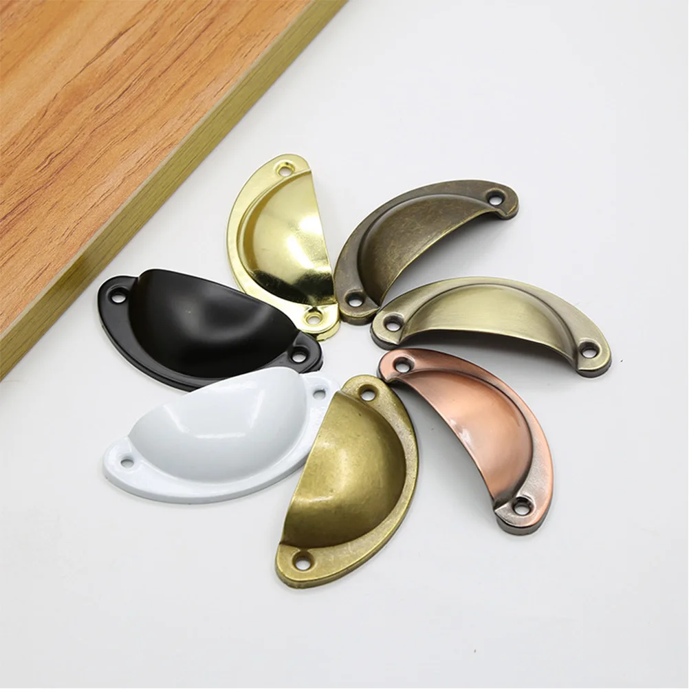 

12 Pcs Rustic Drawer Pulls Round Cabinet Knobs Handle Handles Vintage Style Iron Nickel Alloy
