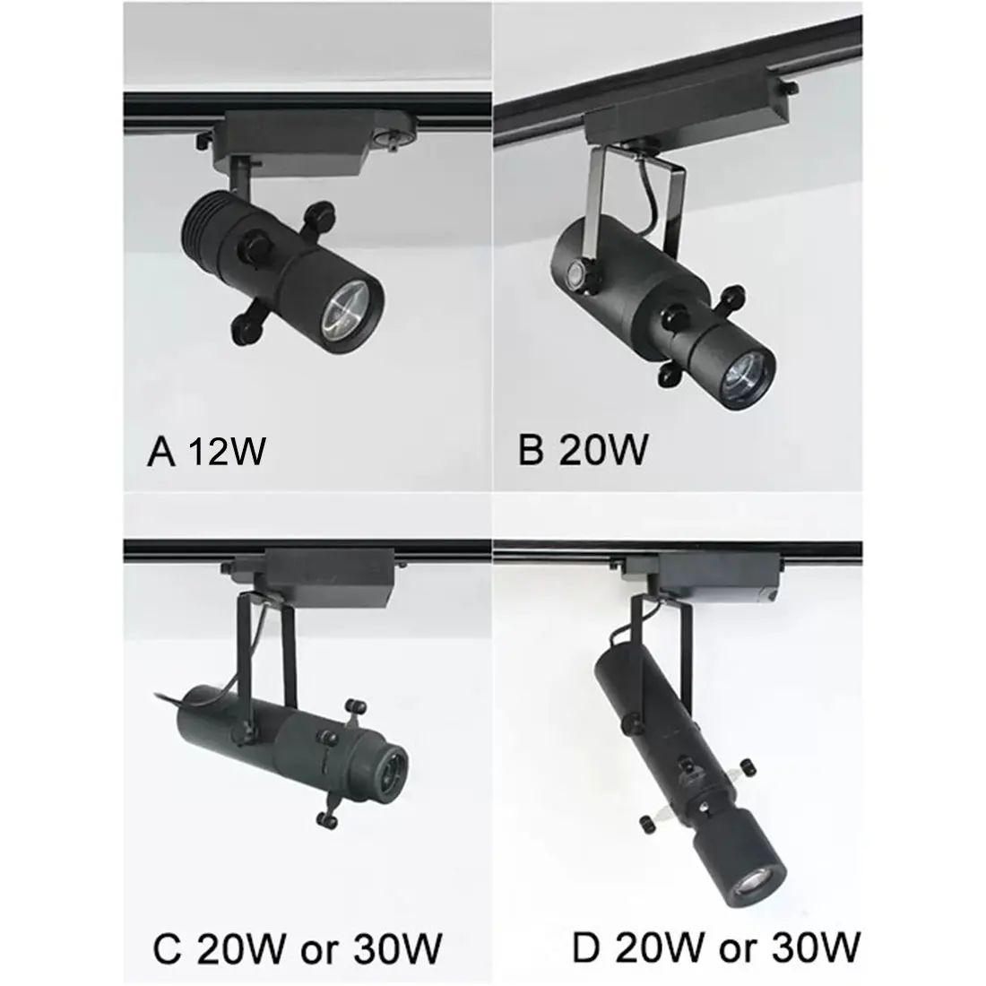 Imagem -02 - Controle Remoto Dimmable Led Track Light para Padrão Variável 20w 30w Refletor Led para Museum Art Gllary Exhibition Focus Light