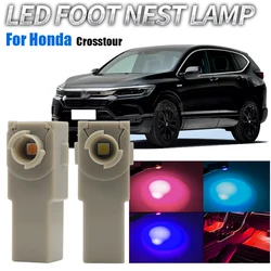2Pcs Auto interior LED Light Red Lamp Car Indoor Footwell Signal Lights Foot Nest Ice Bulbs White Pink For Honda Crosstour