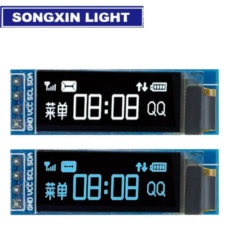 Органический светодиодный модуль 0,91 дюйма, белый/синий/желтый, 0,91X32, органический светодиодный дисплей дюйма, модуль IIC Communicate для сертификации Arduino ROHS