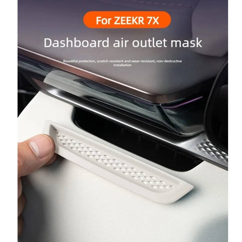2Pcs Car Instrument Panel Air Outlet Mask for ZEEKR 7X Air Outlet Mask on The Car Door Interior Modified Car Accessories