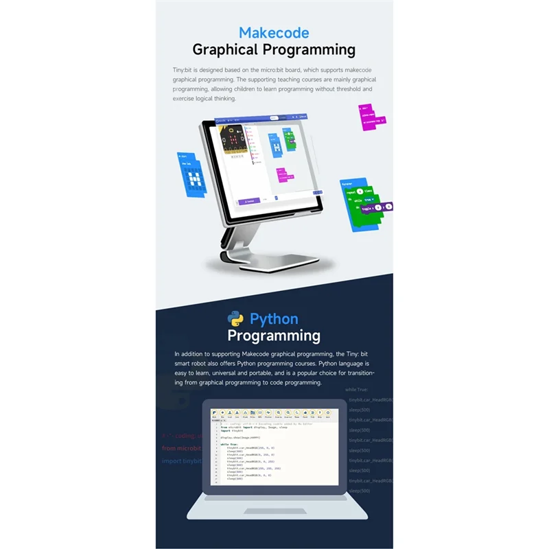 B63B-Microbit Smart Robot Автомобильный видеопульт дистанционного управления с модулем изображения Wi-Fi для программирования обучения DIY Электронный комплект