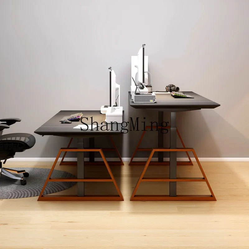 

CL dual motor intelligent electric lifting table desk study home light luxury office computer minimalist study table