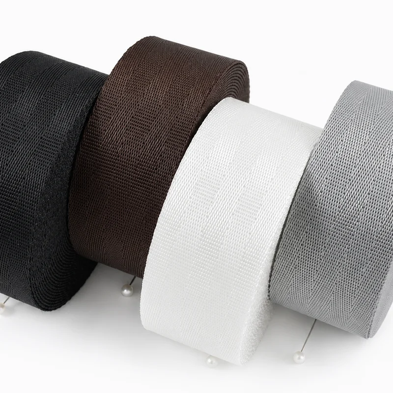 10M 20-50mm Nylon Webbing Strap Pet Collar Safety Seat Trimming Backpack Tape Belt Sling Bias