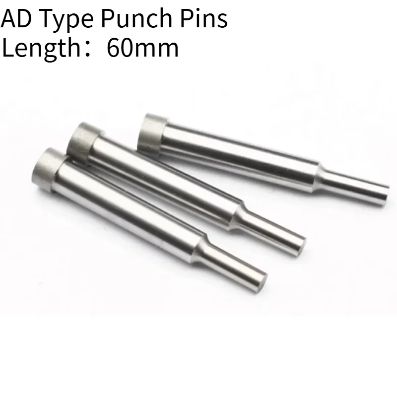5PCS SKD11 AD Type Punch Pins – L 60 mm – Mold Shoulder Punching Pins for Stamping Die