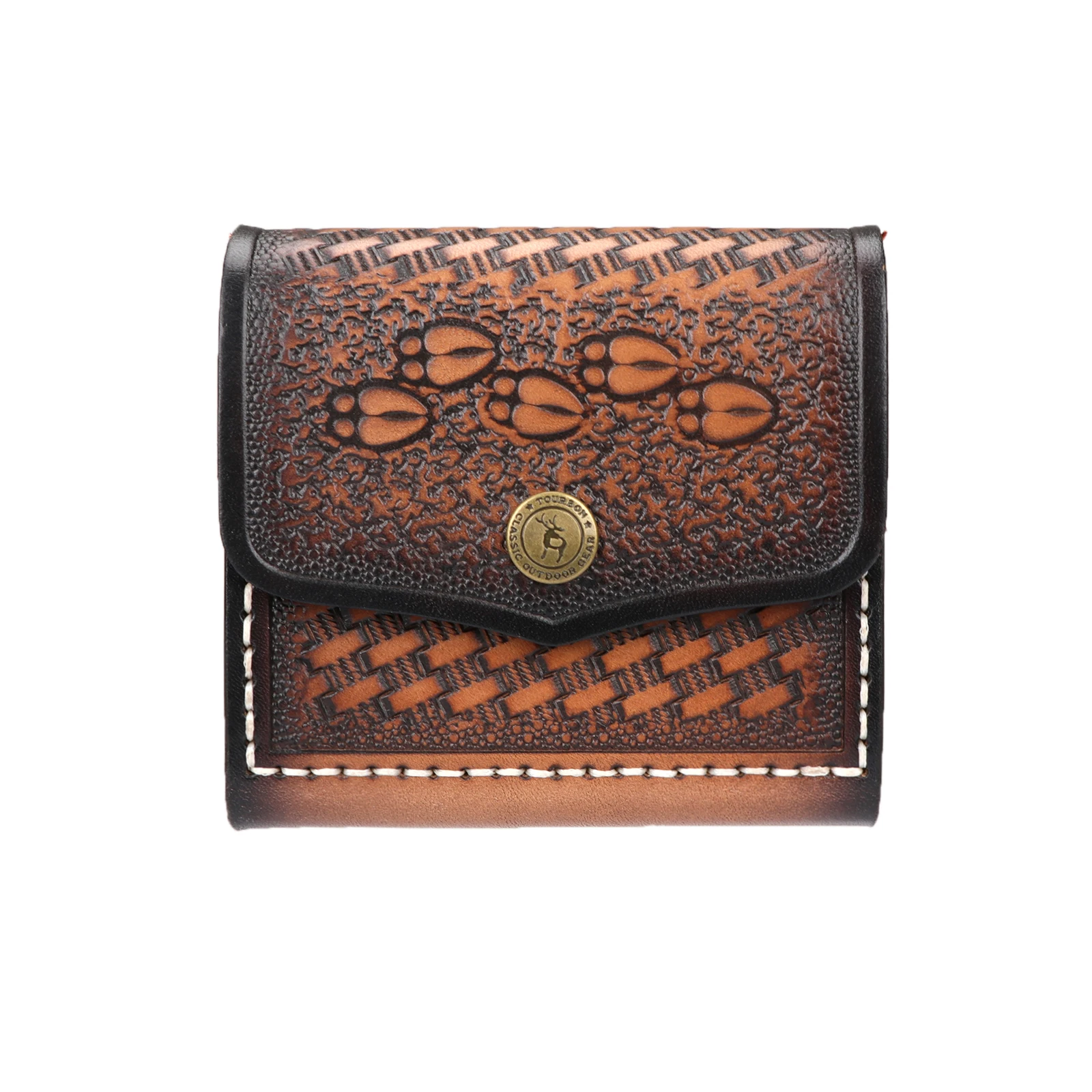 Tourbon-accesorios de caza, cartuchos de cuero, bolsa para munición, 22LR, soporte para municiones, conchas, bala, 40 balas, funda con cinturón