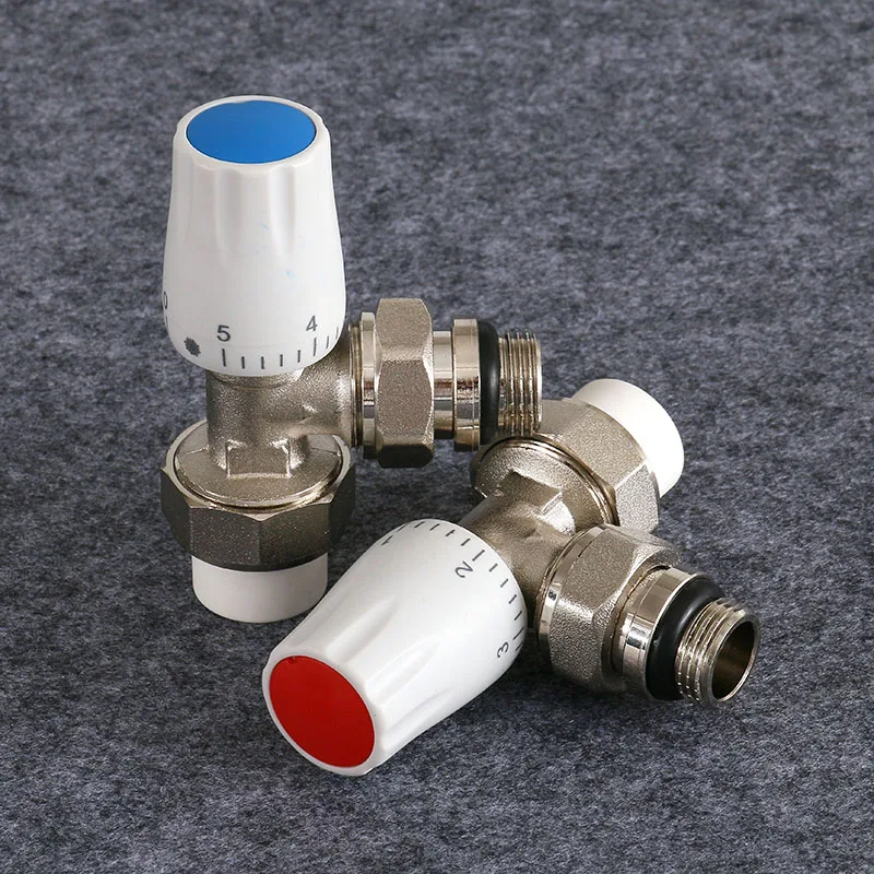 All-copper 20PPR pipe fittings radiator temperature control valve 4 minutes 6 minutes floor heating temperature contro