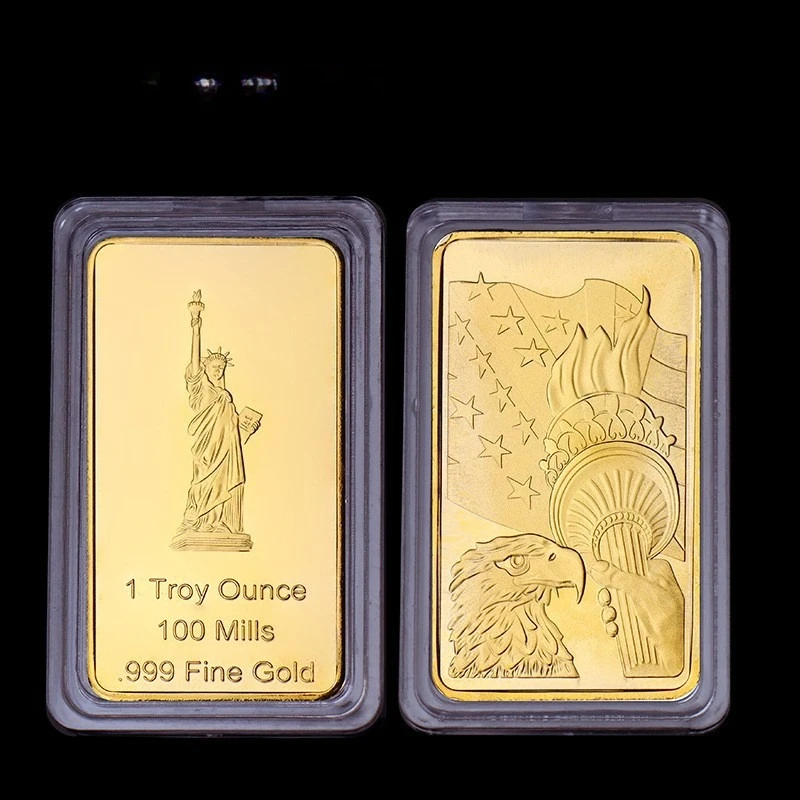Souvenir Coin Statue of Liberty Eagle Mint 1 Troy Ounce Bullion Bar Replica Coins Collection Copy