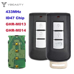 YOCASTY 433MHz ID47 Chip inteligentny zdalny kluczyk samochodowy dla 2017-2022 Mitsubishi Xpander Eclipse Cross FCC GHR-M013 GHR-M014