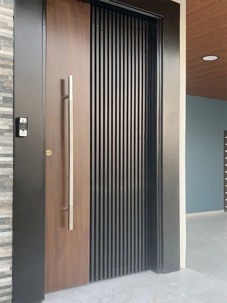 Sixinalu Pivot Door Casement Entrance Doors Front Entry Security Aluminum Exterior Interior Rotating Door Custom Home Decor