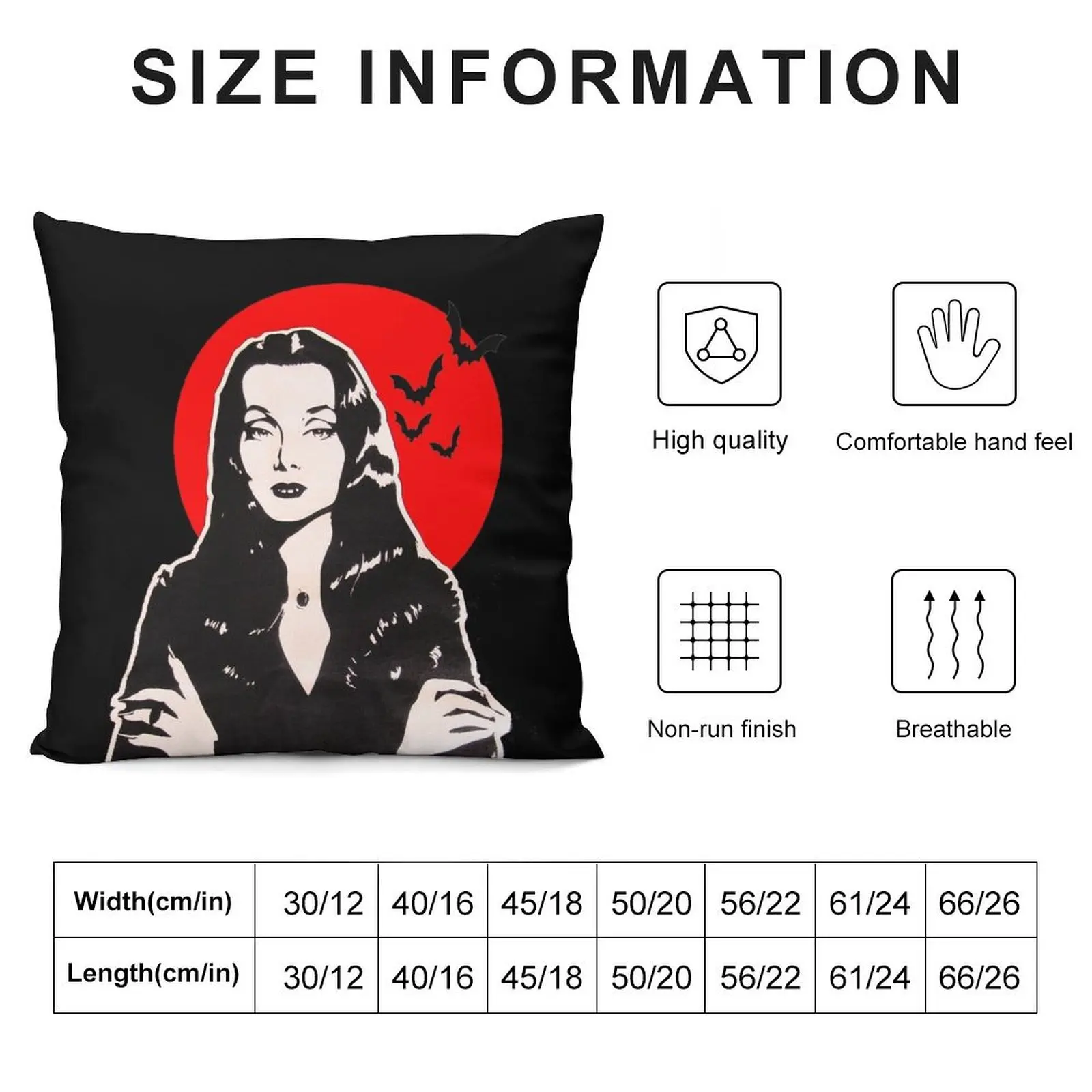 Morticia Addams Throw Pillow Luxury Sofa Cushions Plaid Sofa Decorative Cushion pillow