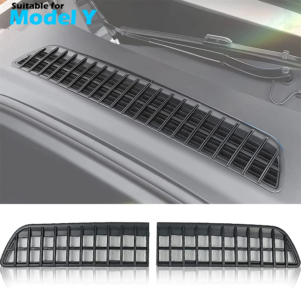 

BEVO ABS Metal Mesh Air Intake Grille for Model Y 2024 - 2021 Air Flow Vent Grille Net Inlet Insect-proof Cover Accessories