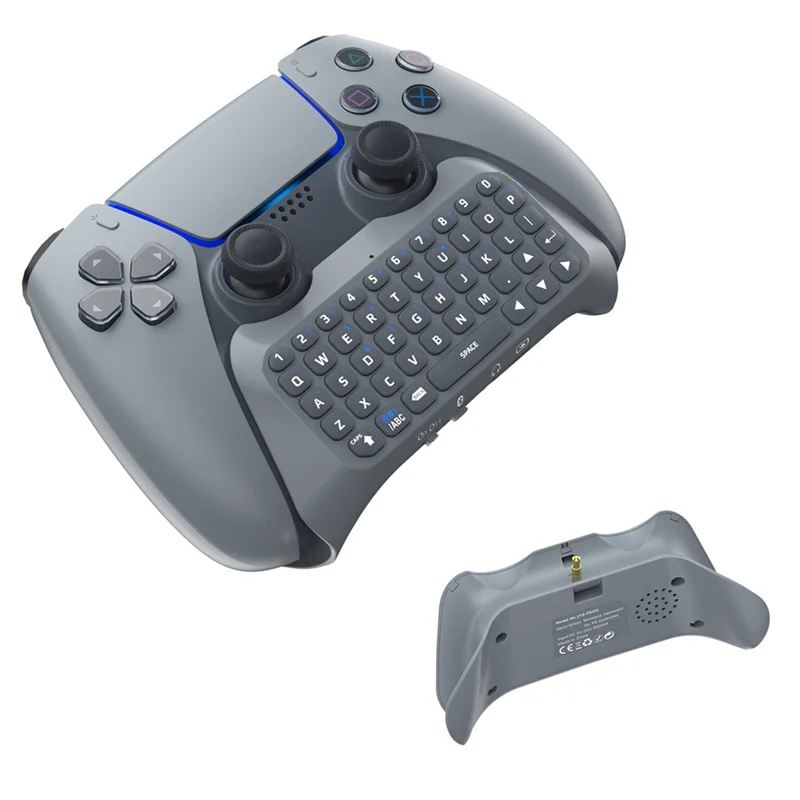 ABGI-For Playstation5 Chatpad ワイヤレスキーボード Bluetooth 外付けキーボード PS5コントローラーハンドル用