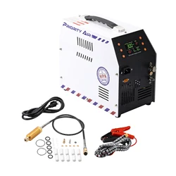 pcp air compressor 12v 300bar 4500Psi/30Mpa built-in power adapter oil free/water free HPA compressor pcp compressor