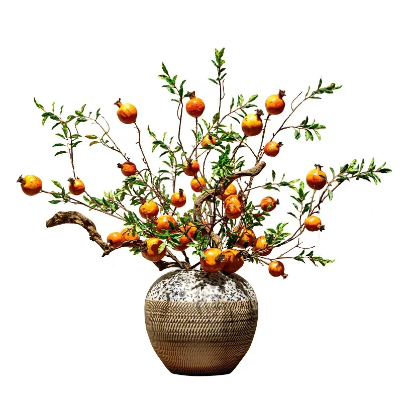 

New Chinese style, ceramics, vase, living room, flower arrangement, home entry, entrance, decoration, ornament