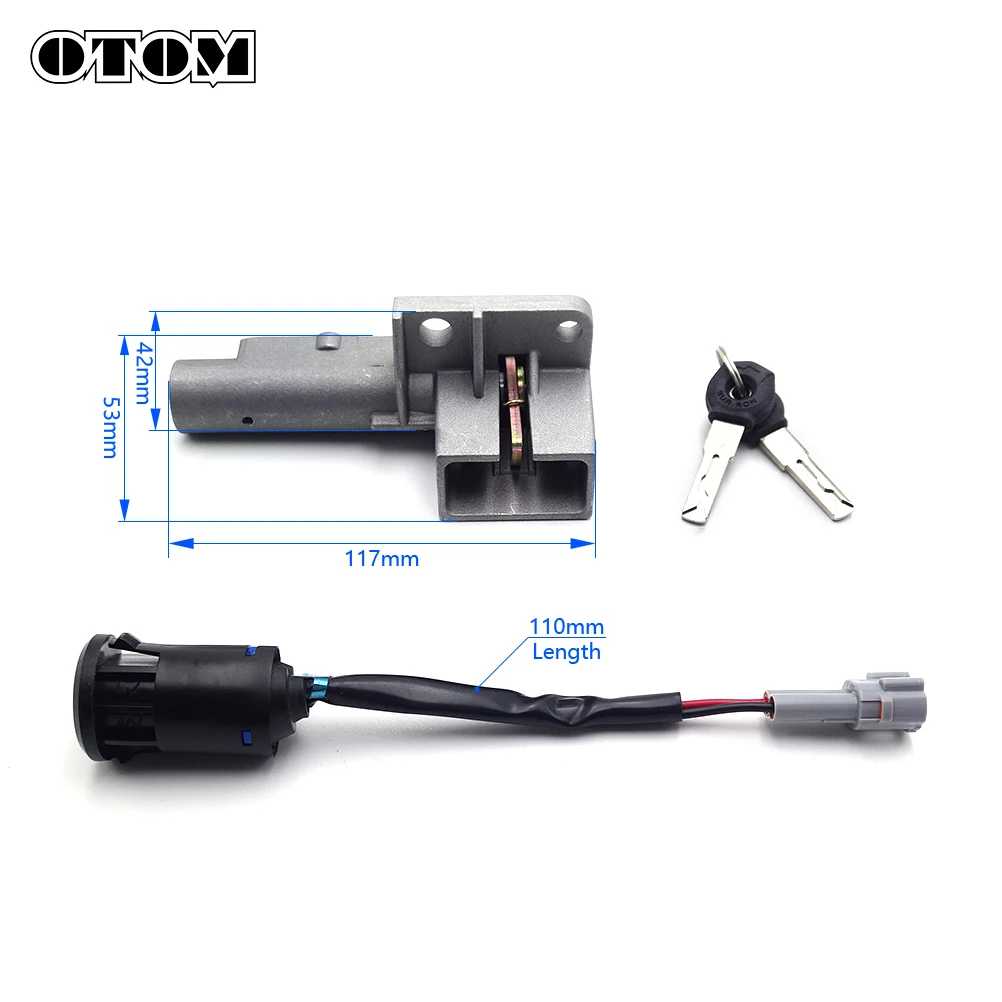 OTOM ضوء النحل دراجة نارية بدء التبديل جهاز مفتاح إشعال برميل الشاعل قفل ل Sur-Ron X S الكهربائية الترابية دراجة موتوكروس جزء #2