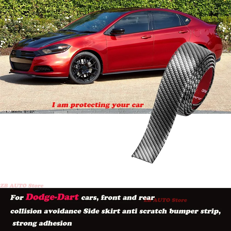 

Strong adhesive bumper strip, front and rear lip side skirts, collision and scratch resistant, suitable For Dodge Dart