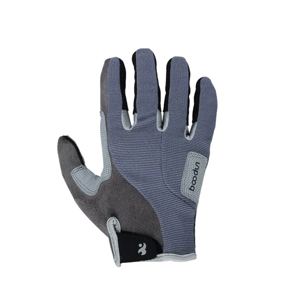 1 Pair of Climbing Gloves Full Finger Hiking Gloves Outdoor Sports Anti-slip Gloves - Size M (Grey) Glove for Outdoor