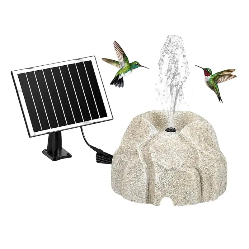 FYBL-Solar Fountain With 7W Water Pump For Bird Bath Rock Fountains, Fountain Pump For Birdbath, Garden, Pond