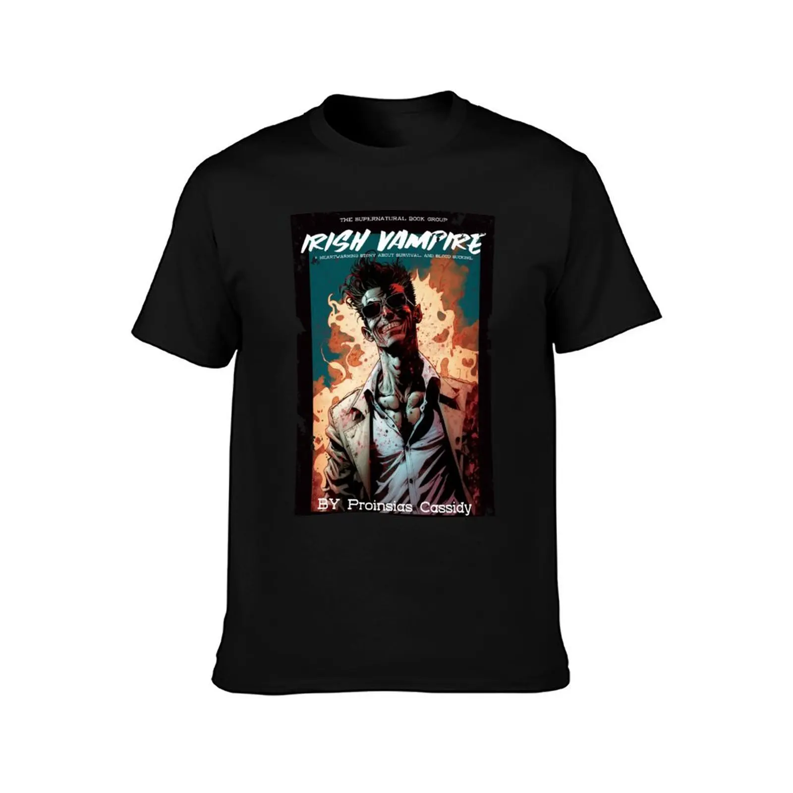 Irish vampire, proinsias Cassidy comic book cover, fan art T-Shirt anime figures anime t shirts slim fit t shirts for men