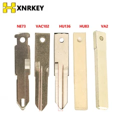 XNRKEY VAC102 HU136 VA2 HU83 NE73 HU136t Uncut Car Key Blade for Renault Replacement Blade