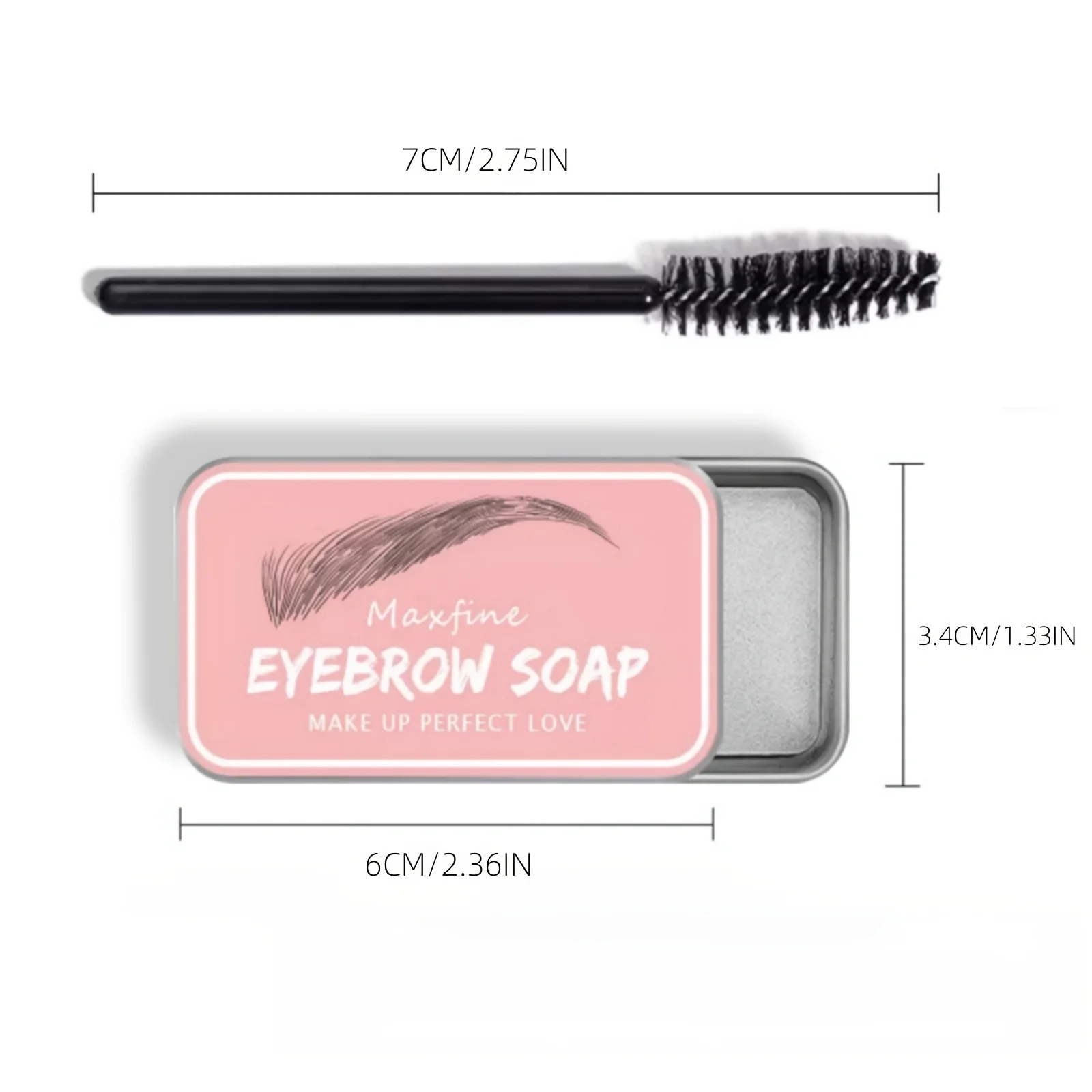 جل تصفيف الحواجب شمع صب مقاوم للماء وشفاف ومنعش ومتين وطبيعي عديم اللون هدايا العيد