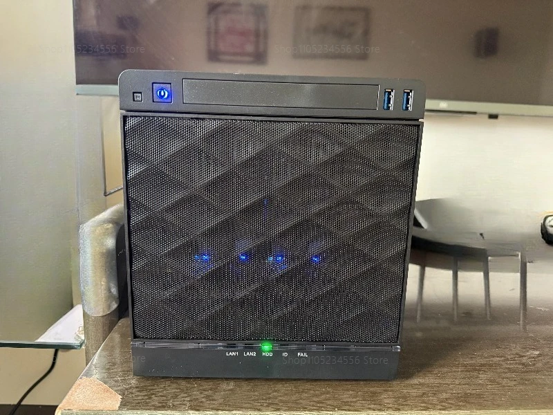 MS04 NAS Server Case Supports Mini ITX Motherboard 4 Bay Expandable To 6 Hot Swap