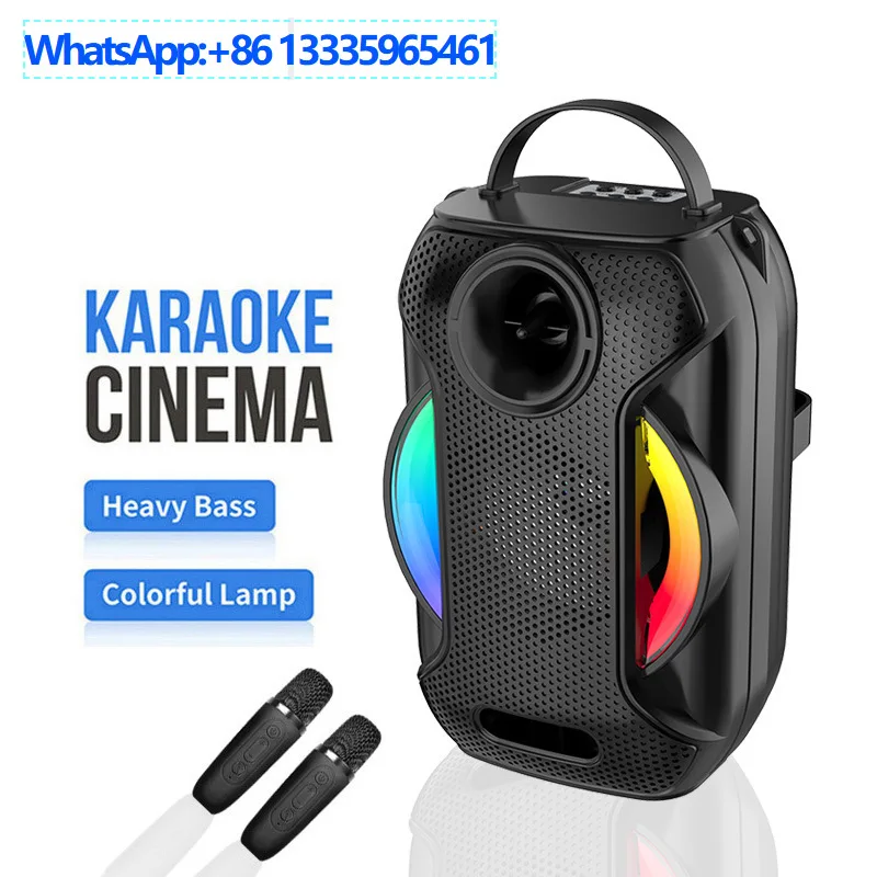 

ZQS-W4108 Bluetooth Wireless Karaoke Audio Small Speaker Subwoofer Microphone Portable