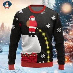 Merry Christmas Sweatshirts Mens Ugly Christmas Sweater Funny Fashion New In Sweaters Women Ugly Sweaters Christmas Jumpers Man