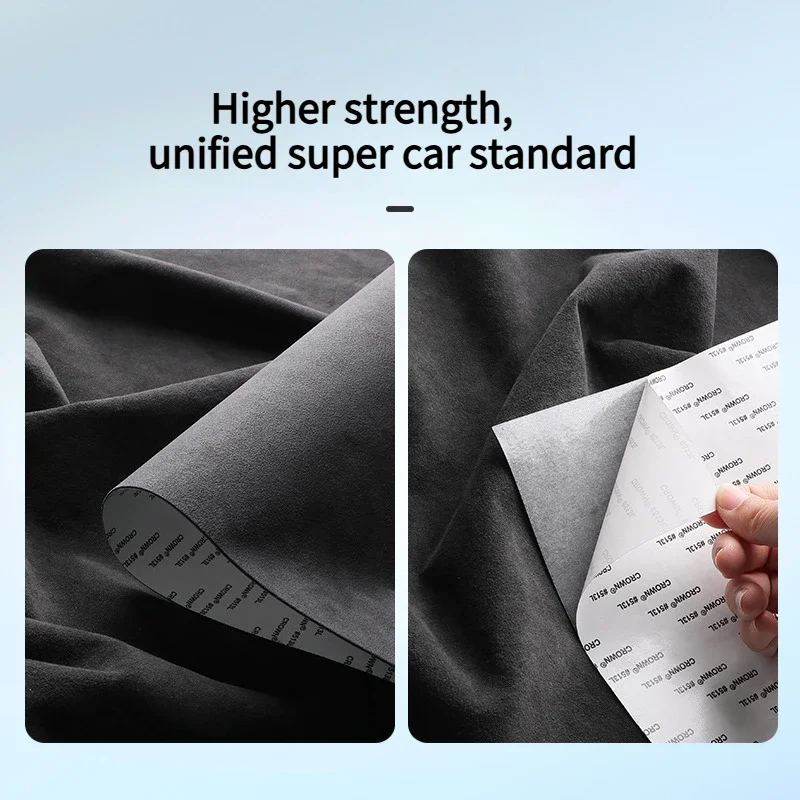 For Tesla Model Y Model 3 2019-2023 Italy Suede Wrap Dashboard Panel Trim Cover Sticker Protector Pad Car Interior Accessories
