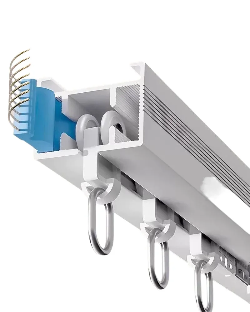 

Ultra-thin invisible motor Bluetooth Mesh2.0 voice remote control hidden PTX smart curtain