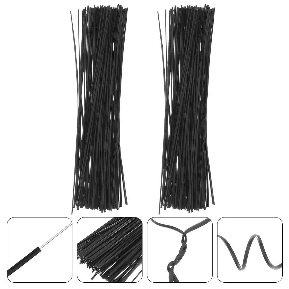 

1000 Pcs Iron Core Binding Wire Plant Branch Fixing Tie Cable Holder Gardening Tree Ties Strap