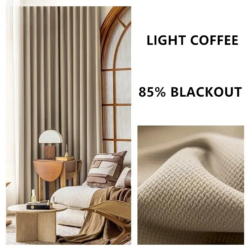 

Custom Size Luxury European Blackout Curtains for Living Room Bedroom Custom Window Curtains Modern Decoration White Tulle