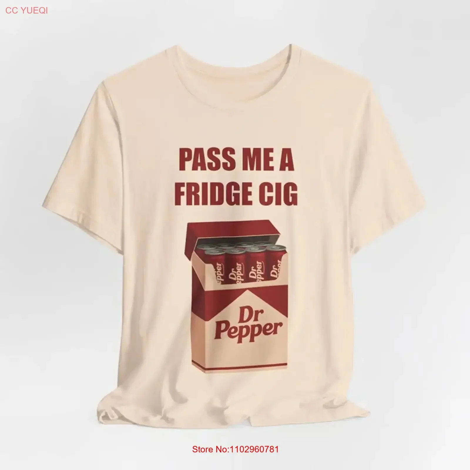 Camiseta divertida Pass Me A Fridge Cig Dr Pepper, estilo vintage, lavada, transpirable, a la moda, suave, elástica, elegante, informal, para hombre, ropa de calle