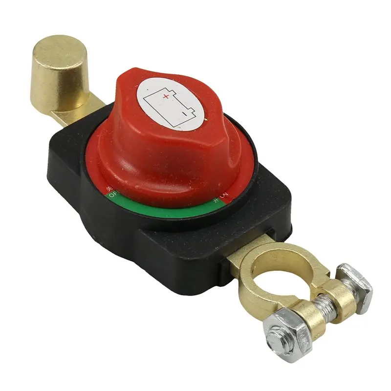 Universal 12V-48V Battery Power Disconnect Switch[ Pure Copper]- Power Cut-Off Switch For RV, Marine, Boat Applications Top-Rate