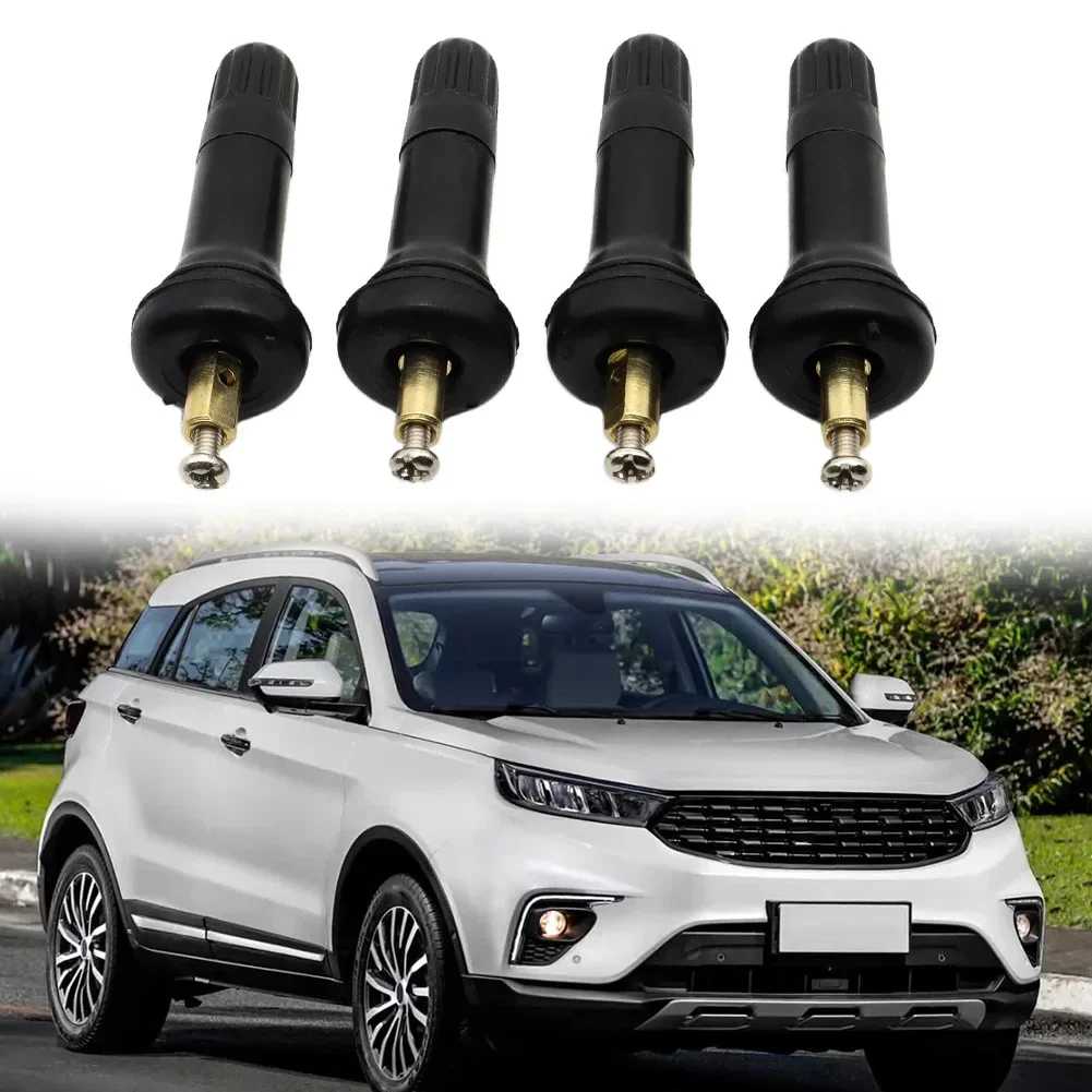 4PCS TPMS Tire Pressure Sensor Rubber Valve Stem For GMC For Cadillac For Chevy Tire Pressure Monitoring System Car Accessories