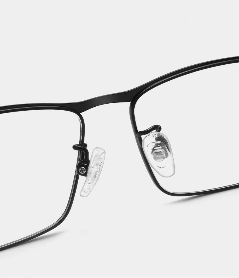 Ultraleichte Business-Brille aus Titanlegierung mit IP-Galvanisierung, Vollrand-Brillengestell für Herren, für Kurzsichtigkeit, Lesebrille, verschreibungspflichtige Brillen – Detail 6