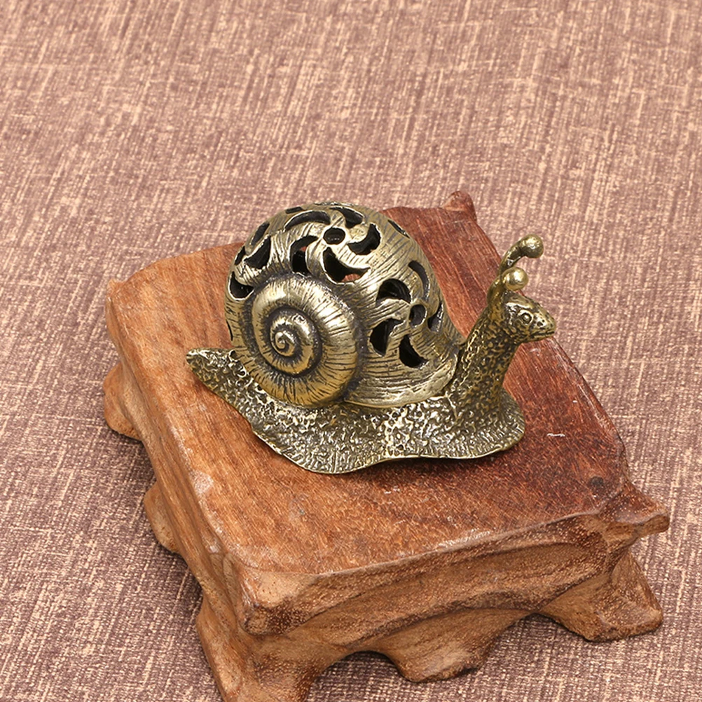

Creative Snail Shape Incense Holder Censer Lidded Metal Incense Cone Burner Lightweight Desktop Decorative Burner For Home