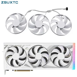 T129215bu Cf1015u12d Rtx4080 Rtx4090 Grafische Kaart Ventilator Voor Asus Rog Strix Geforce Rtx 4080 Rtx 4090 Wit Oc Versie Koeling