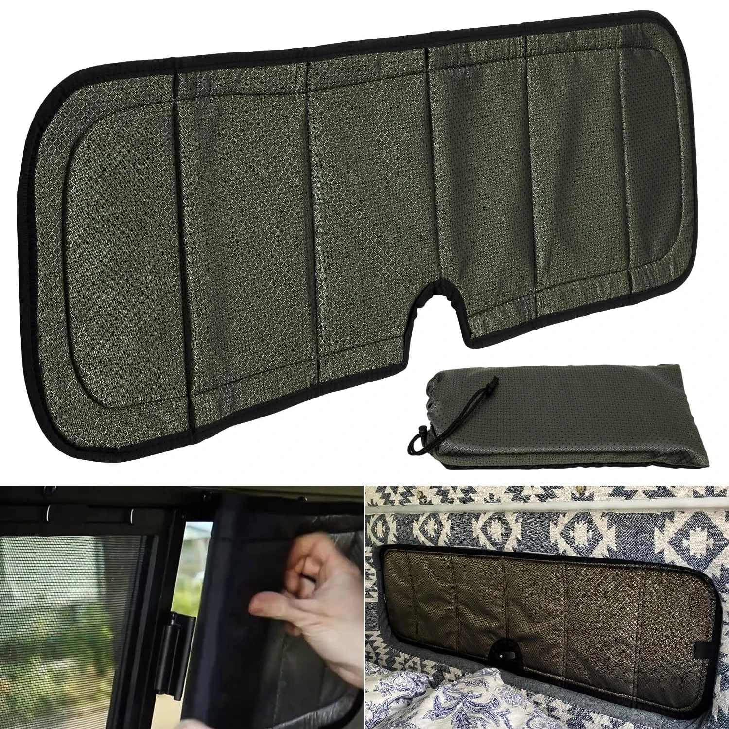 

AW1033 Insulated Blackout Awning Bunk Window Cove For AWNING window and is also compatible with Flarespace & Storyteller windows