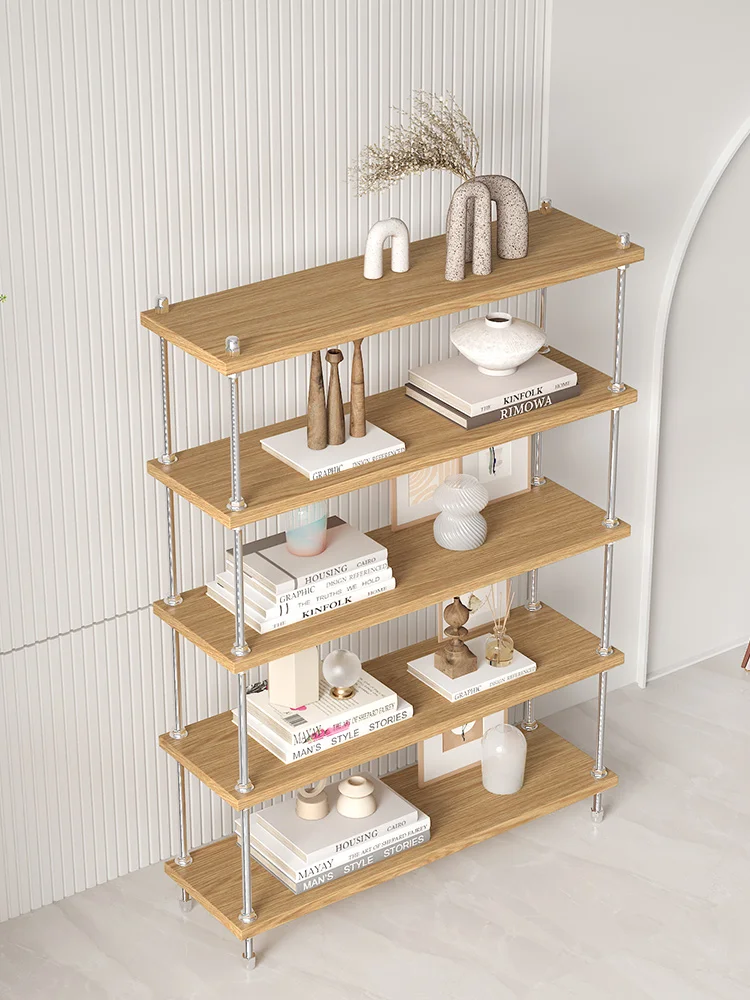 

Storage Rack Multilayer Storage Rack Large Capacity Living Room Solid Wood Partition Storage Shelf
