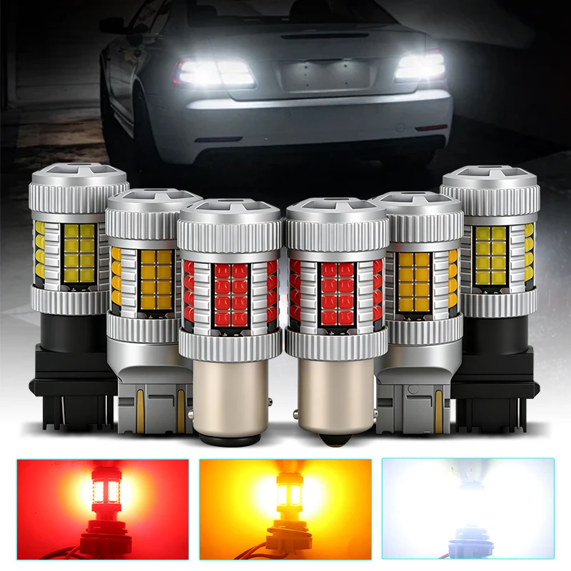 

2pcs LED Car Lights High Power 40*3030SMD Canbus BAU15S PY21W 1156 BA15S P21W 1157 P21/5W Signal Lamp Tail Brake Bulb With A Fan